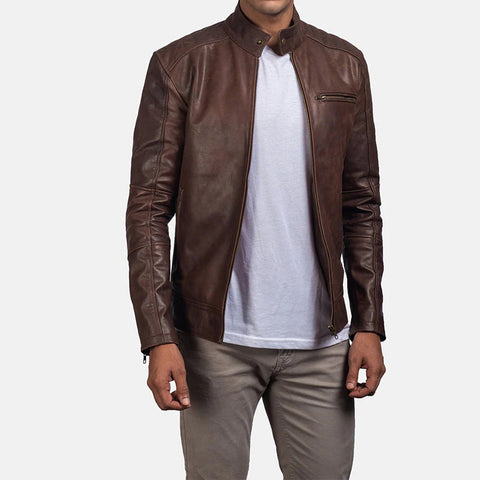 Men's Dean Brown Leather Jacket