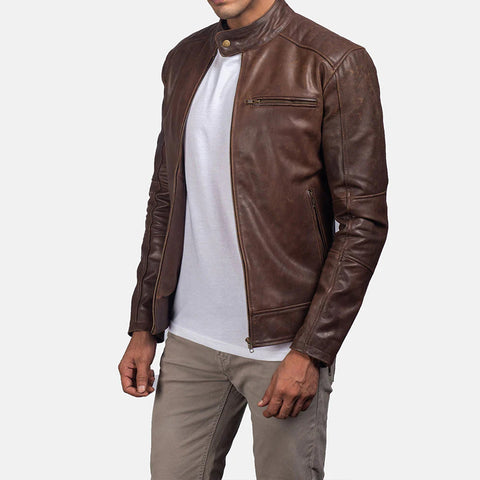 Men's Dean Brown Leather Jacket