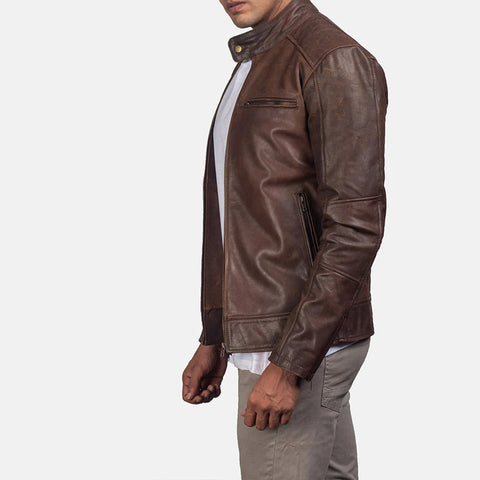 Men's Dean Brown Leather Jacket