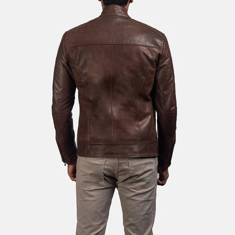 Men's Dean Brown Leather Jacket