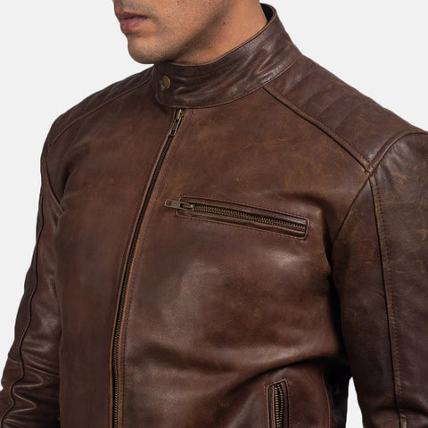 Men's Dean Brown Leather Jacket