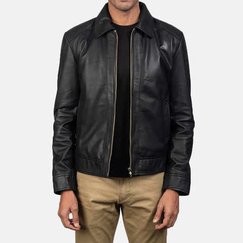 Men's Inferno Black Leather Jacket