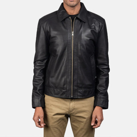 Men's Inferno Black Leather Jacket