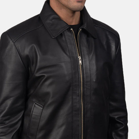 Men's Inferno Black Leather Jacket