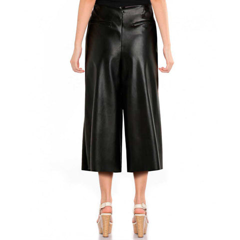 Women's Black Wide Leg Culottes