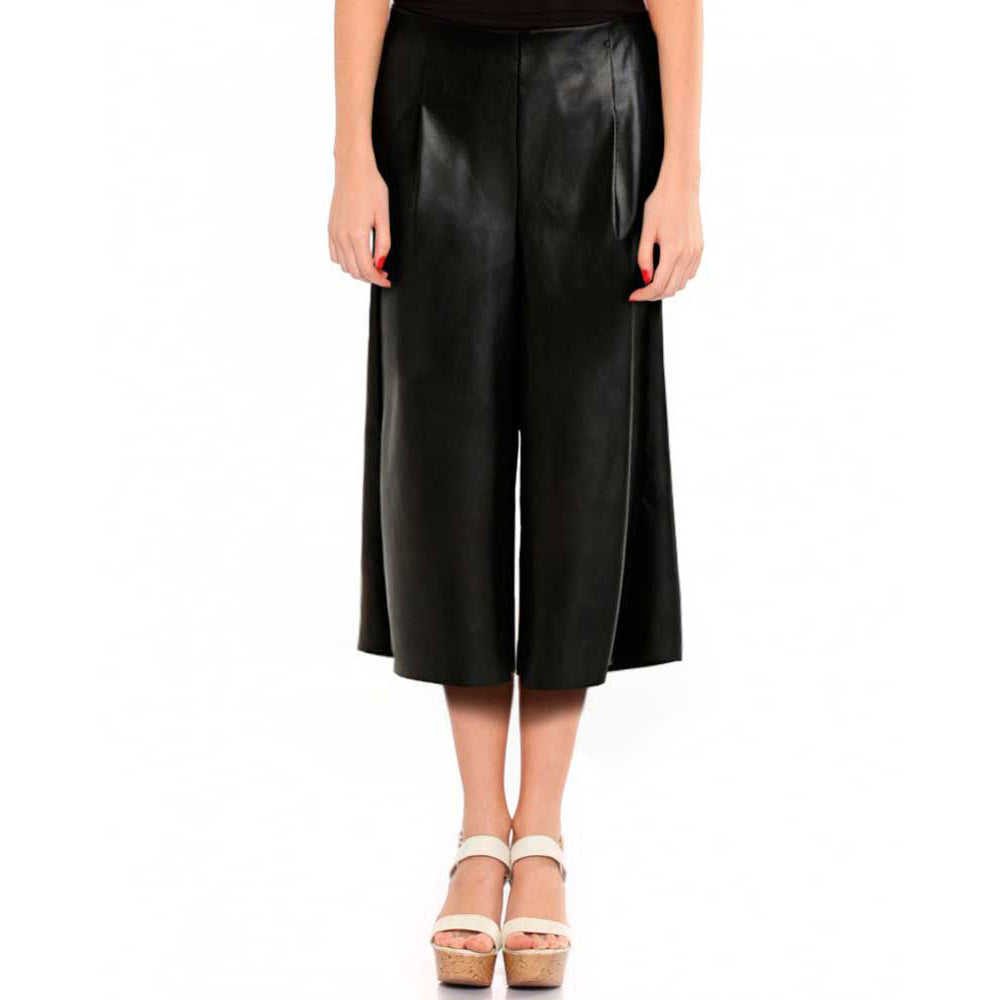 Women's Black Wide Leg Culottes