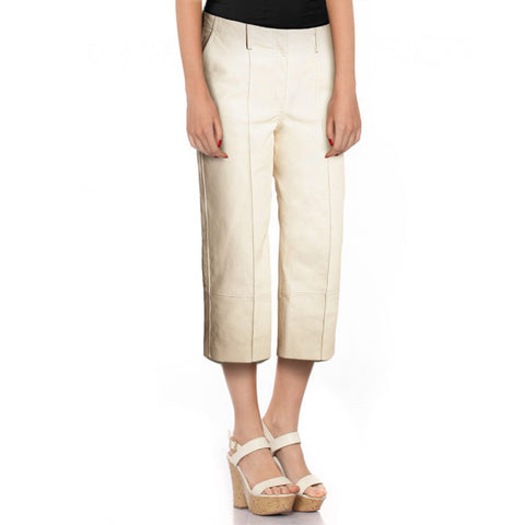 Women's Leather Straight Fit Culottes