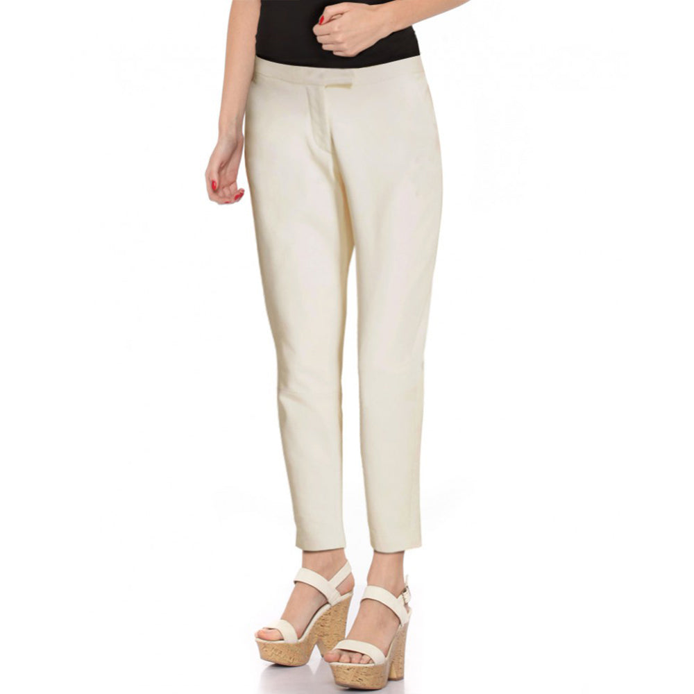 Women's Straight Fit Leather Pant